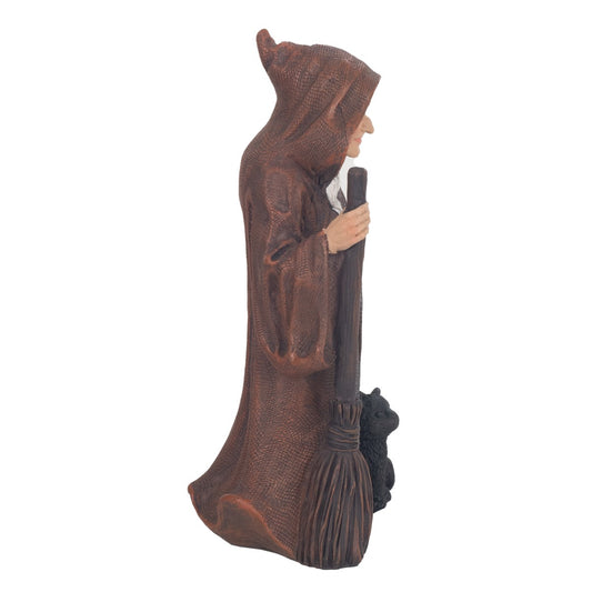 Bruja Escoba Marrón Gatito