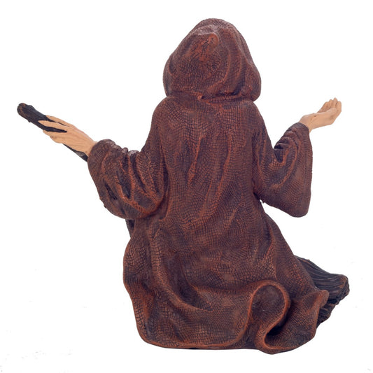 Bruja Sentada en Escoba