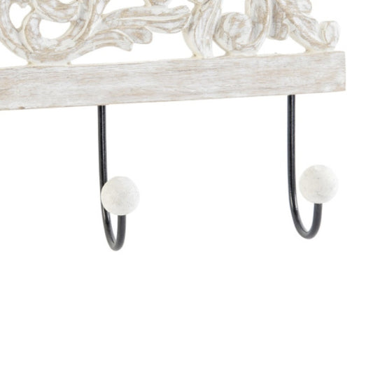 Perchero Pared Mango Hojas