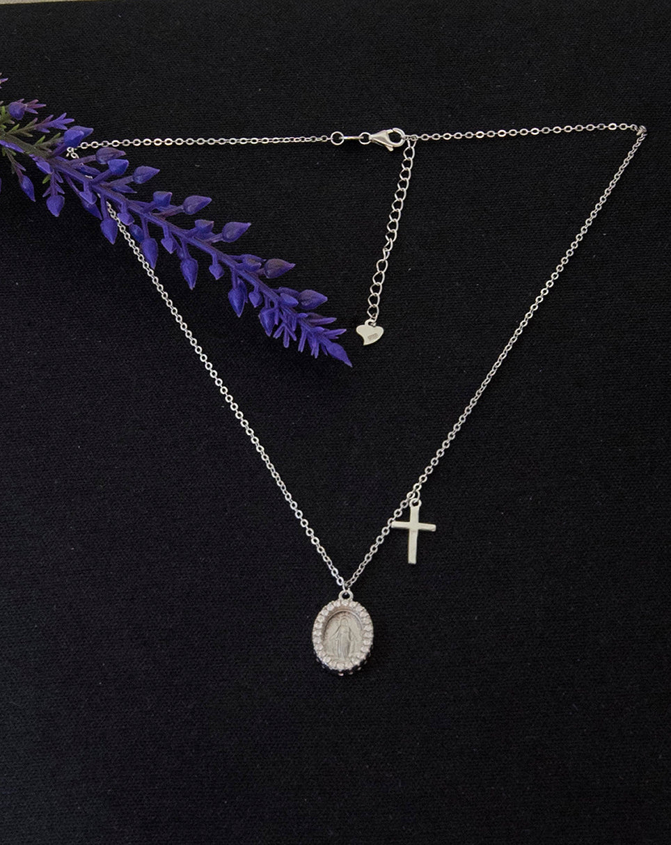 Gargantilla Cruz y Milagrosa 20mm