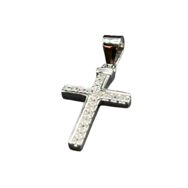 Colgante Cruz Brillo 18MM