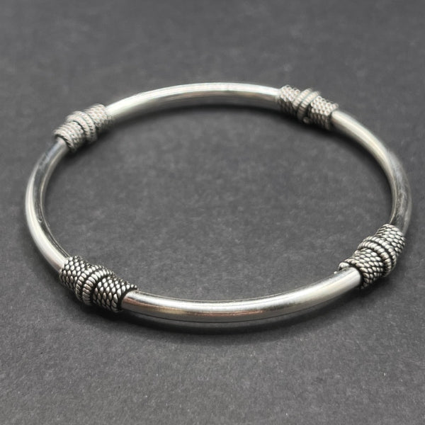 Pulsera Rígida 4 Tubos Trenzados