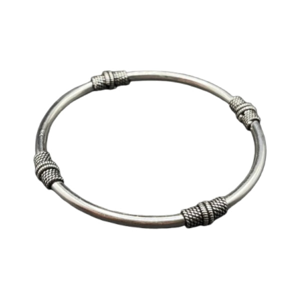 Pulsera Rígida 4 Tubos Trenzados