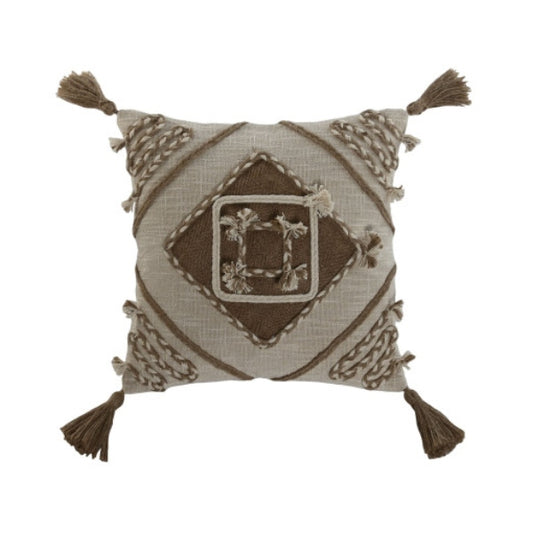 Cojín Algodón Yute Bicolor