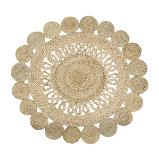 Alfombra Redonda Yute Natural