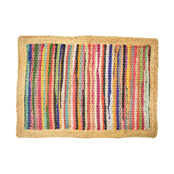 Alfombra Algodón Yute Cuadrada