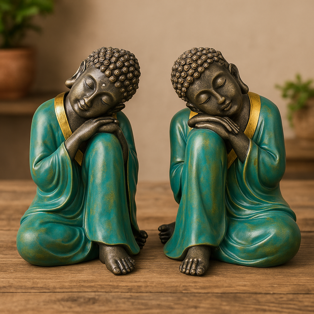 Buda Echado Turquesa