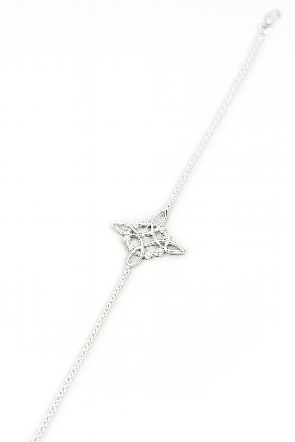 Pulsera Nudo de Bruja White