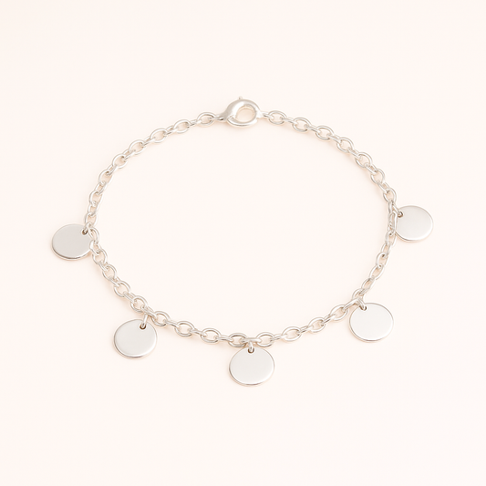 Tobillera Cadena 7 Chapas GD