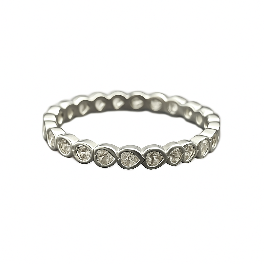 Anillo Corazones Circonitas