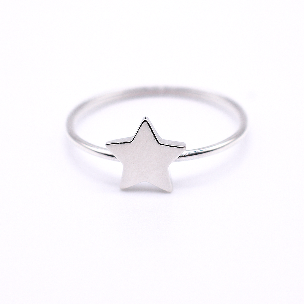 Anillo Estrella Lisa 8MM
