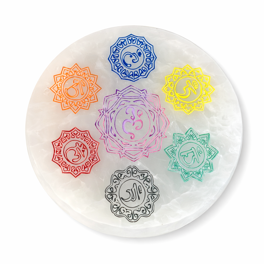 Disco Selenita 7 Chakras