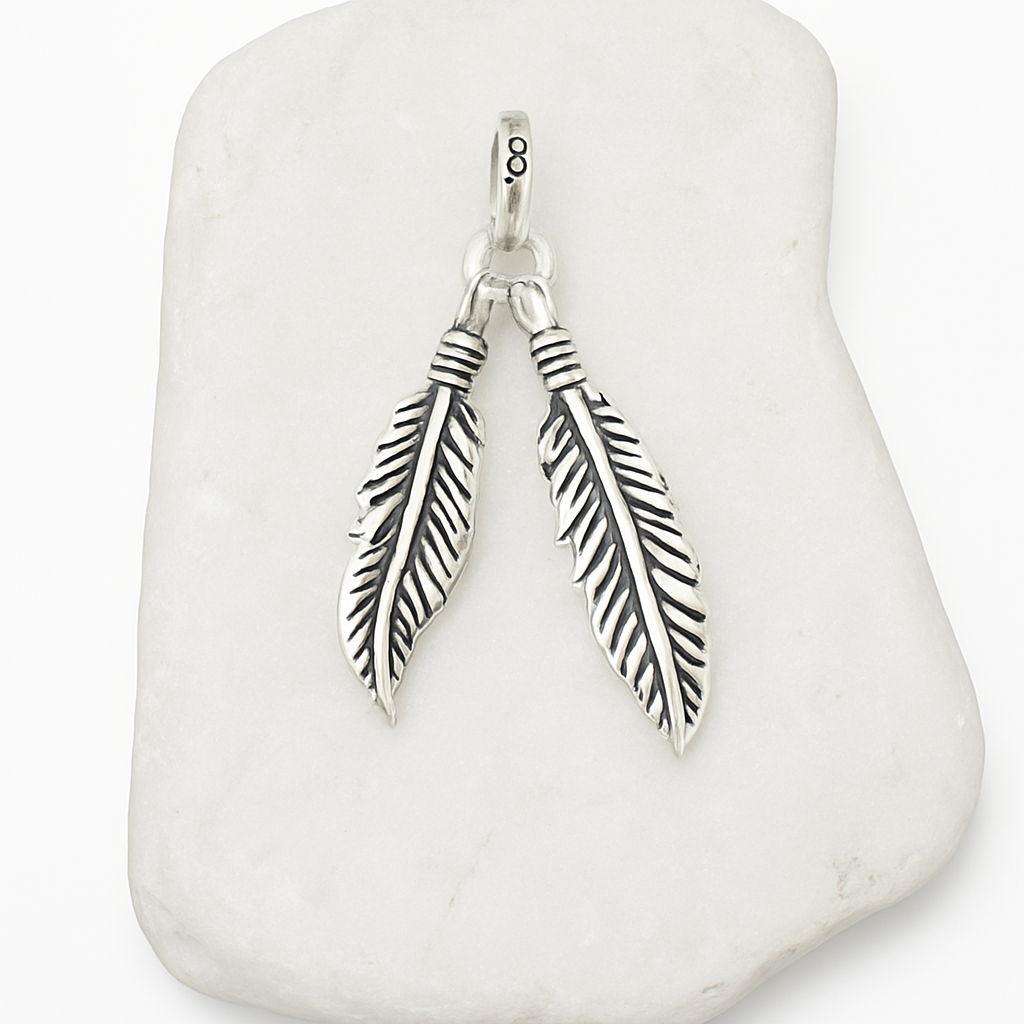 Colgante Doble Pluma