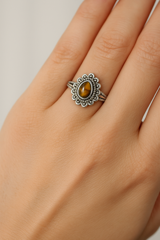 Anillo Pune Ojo de Tigre