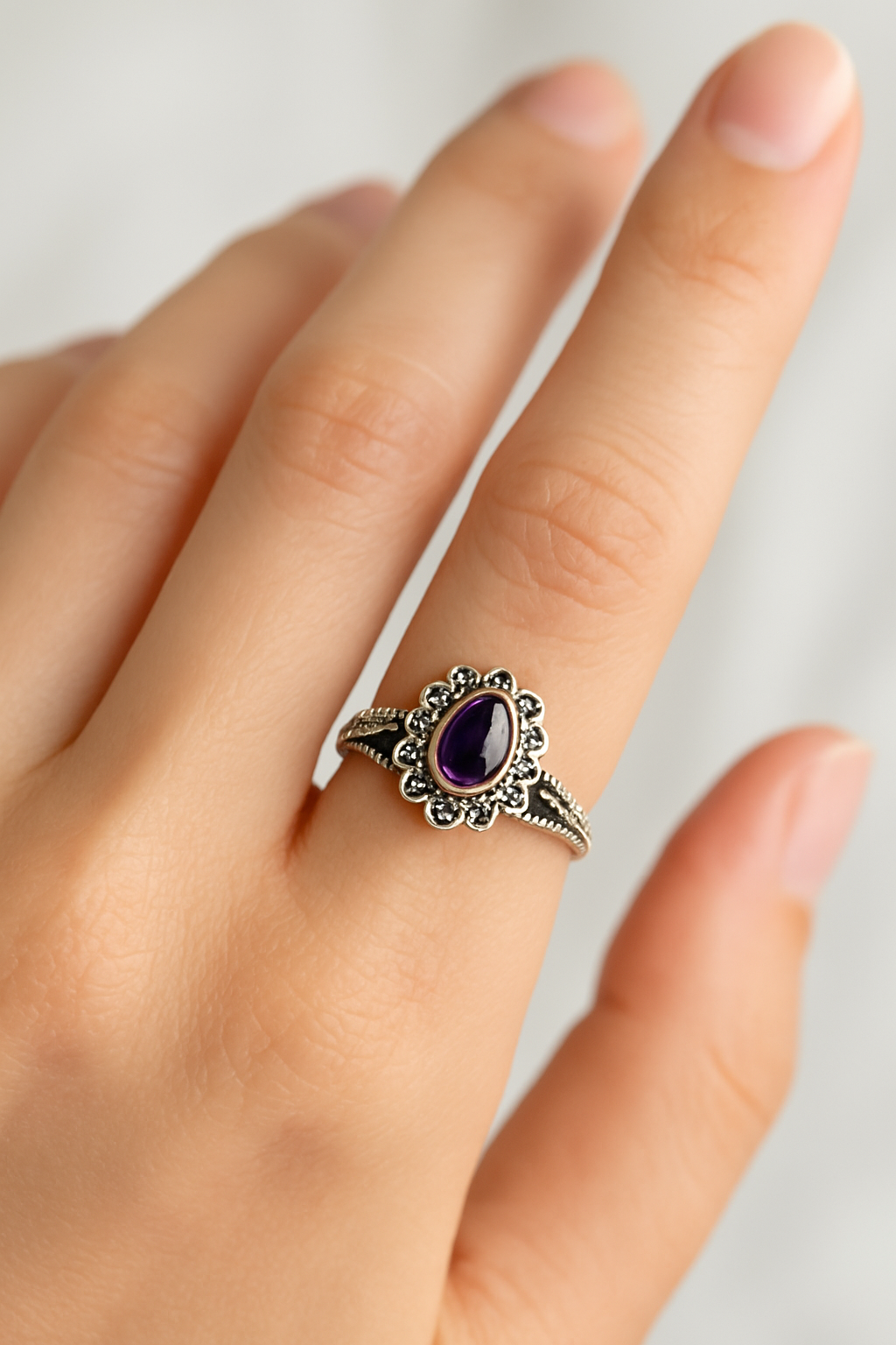 Anillo Pune Amatista