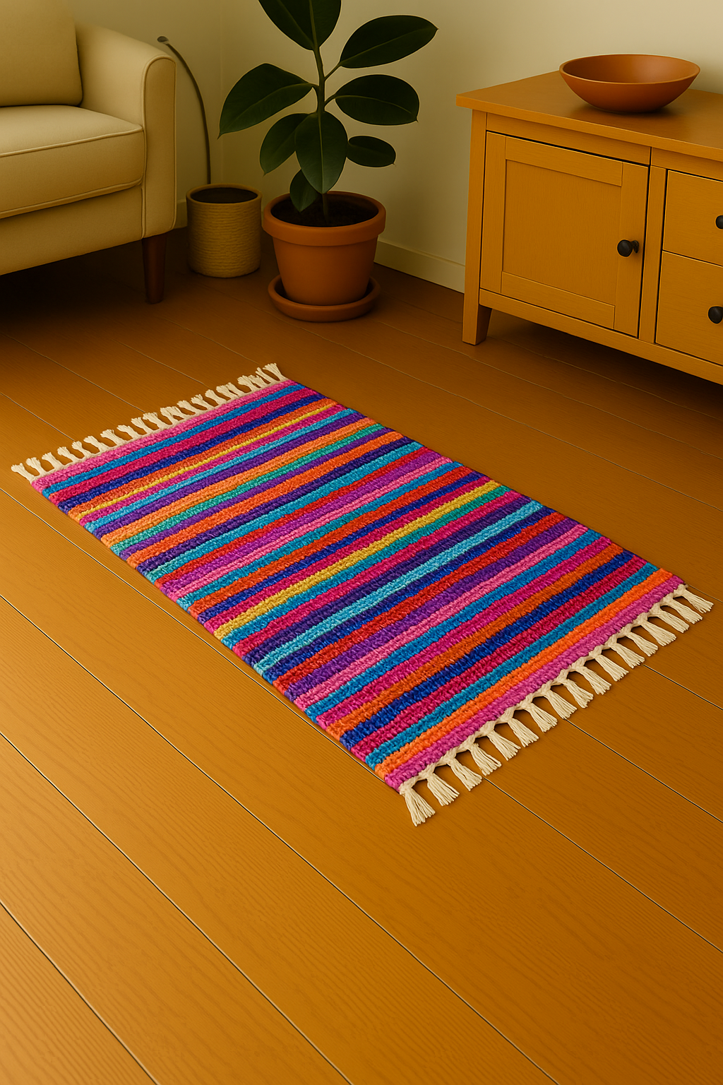 Alfombra Chindi Multicolor