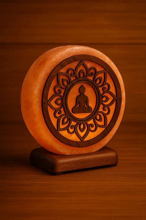 Lámpara Sal Himalaya Buda