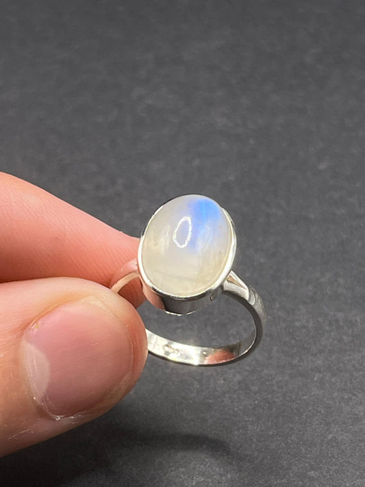 Anillo Delhi Piedra Luna