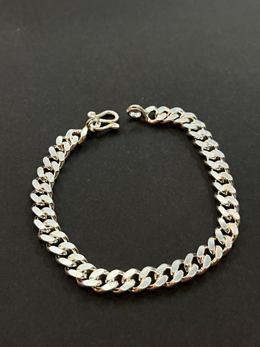 Pulsera Eslabones Plata 7MM