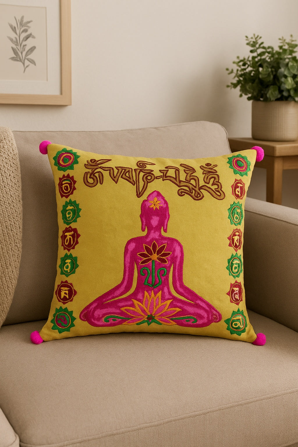 Energiza tu hogar con el Cojín Yoga Amarillo