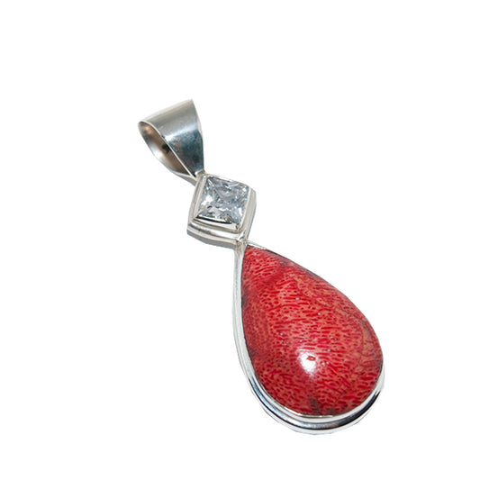 Colgante Coral Gota