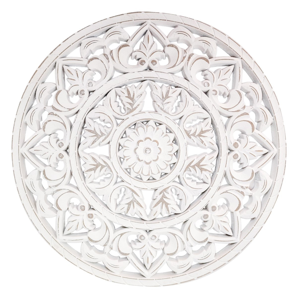 Mandala Labrado Blanco 45CM