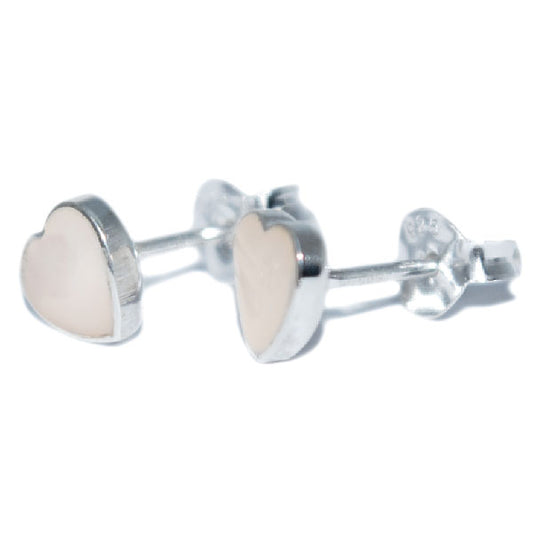 Pendiente Tornillo Corazón Nácar