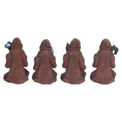 Set X4 Brujos 9CM