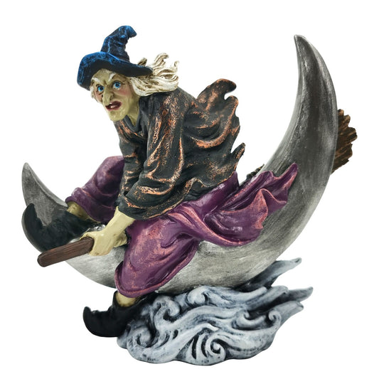 Bruja Voladora y Luna