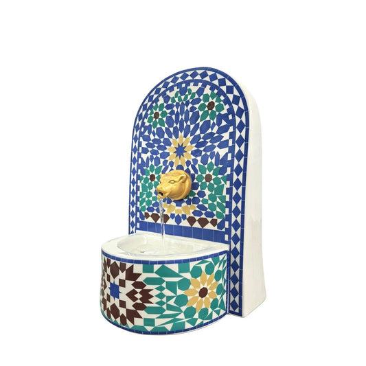 Fuente Árabe Azul Mosaico
