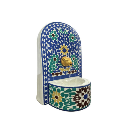 Fuente Árabe Azul Mosaico