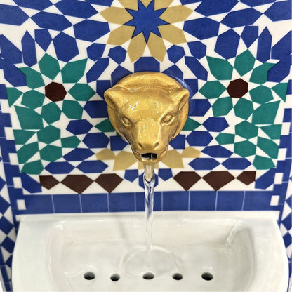 Fuente Árabe Azul Mosaico
