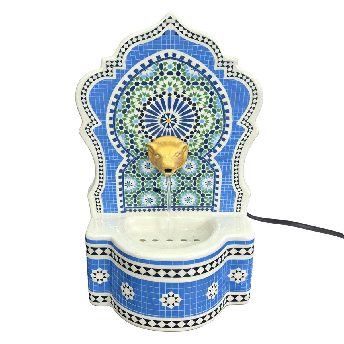 Fuente Azul Claro Mosaico 30CM
