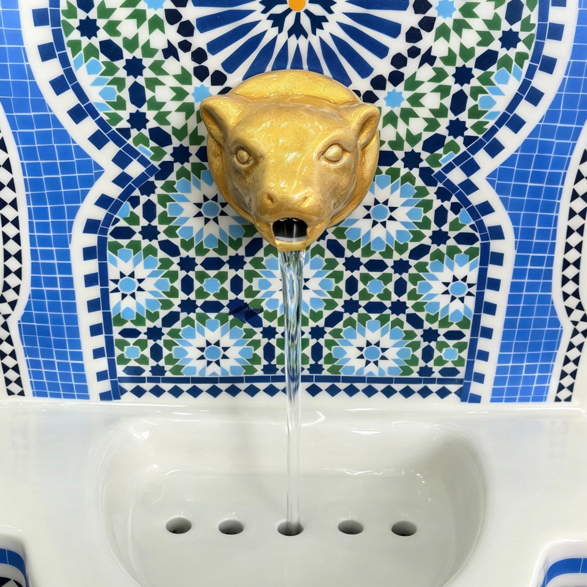 Fuente Azul Claro Mosaico 30CM