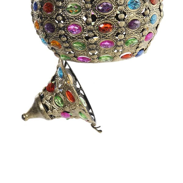 Lampara Metal Cristalitos Colores