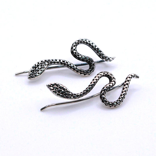Pendiente Trepador Serpiente Ladrada