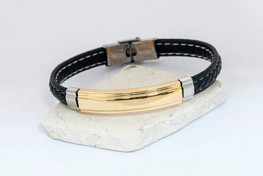Pulsera Acero Chapa Dorada