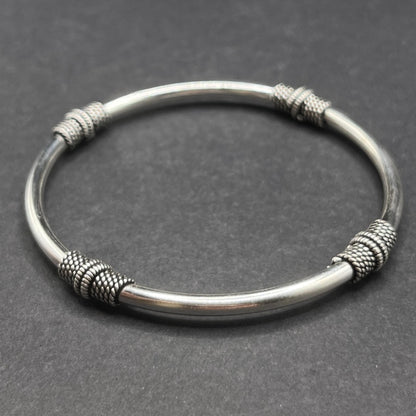 Pulsera Rígida 4 Tubos Trenzados