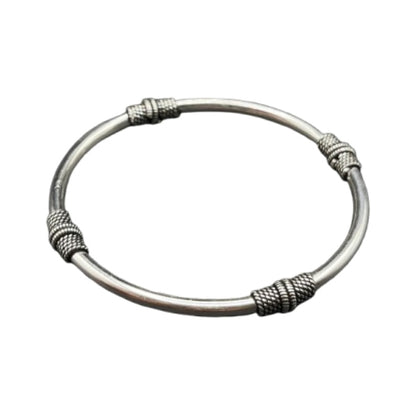 Pulsera Rígida 4 Tubos Trenzados
