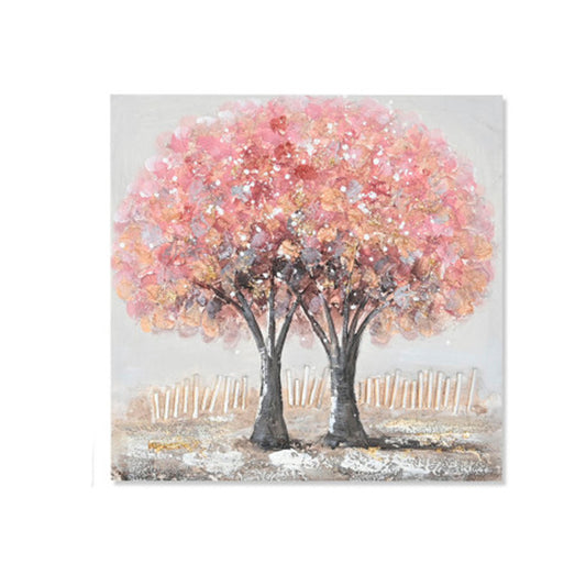Cuadro Árbol Doble Rosado