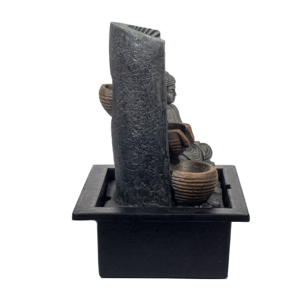 Fuente Pared Cuencos Buda Gris