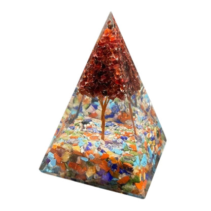 Pirámide Orgonita Árbol Chakras