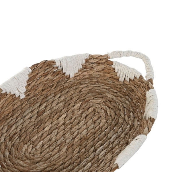 Cesta Oval Asa Triángulos PQ