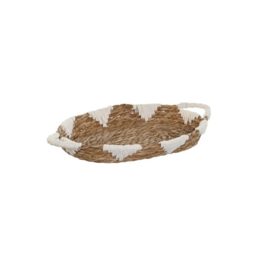 Cesta Oval Asa Triángulos PQ
