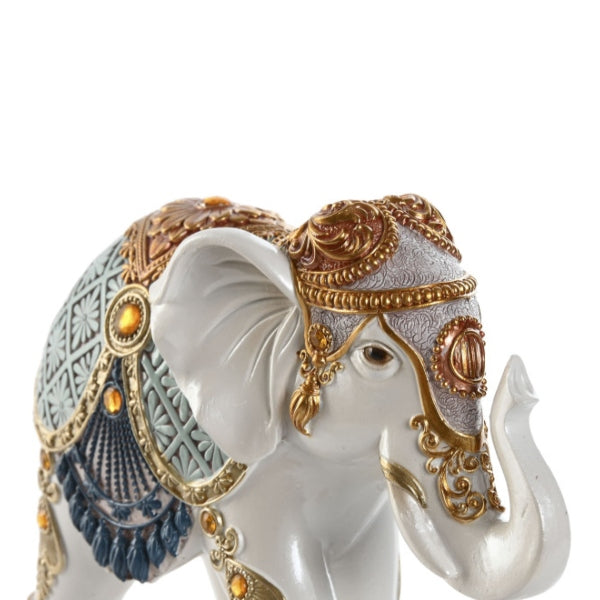 Elefante Resina Blanco