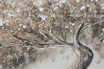Cuadro Árbol de la Vida Gris/Ocre