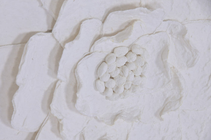 Cuadro Flor 3D Papel Mache
