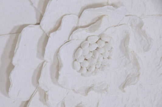 Cuadro Flor 3D Papel Mache