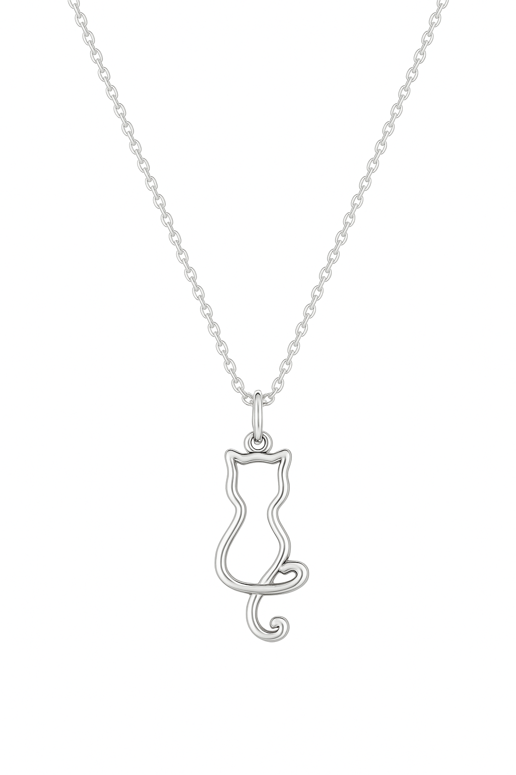 Colgante Silueta Gato 20mm