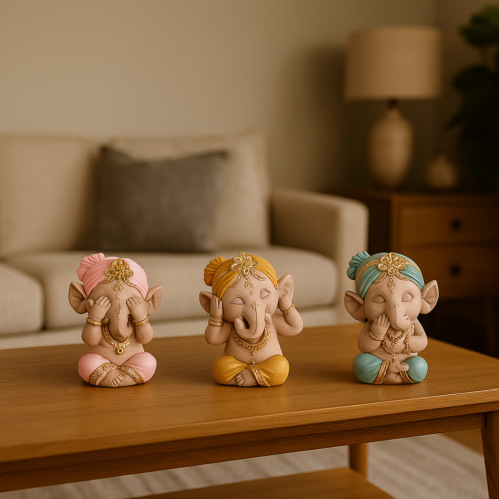 Ganesha SetX3 Multicolor